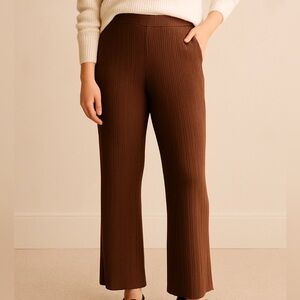Vince Ribbed Knit Pull-On Pants | Luxe Minimalist Capsule Staple